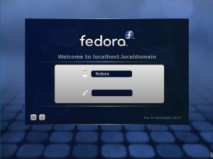 Fedora 12 KDE login