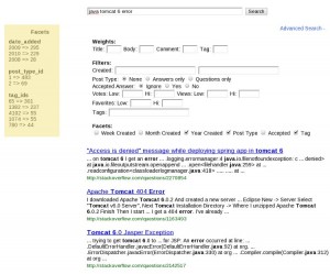 Faceted Search Example